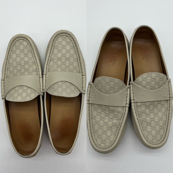 Authentic Gucci Guccissima ivory loafers - Picture 3 of 15
